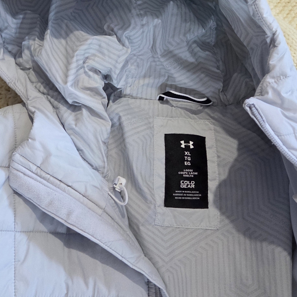 Under Armour Women's Light Blue Ski Jacket - Picture 3 of 8